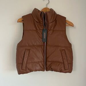 New! Ambiance Outerwear Women’s Brown Vest Size Small Dress